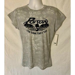 NWT Rare Vintage 2005 Poison Light Green T Shirt
